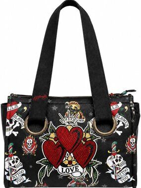 Stylish Black Tattoo Tote Bag | Spacious, Trendy, Perfect for Everyday Use